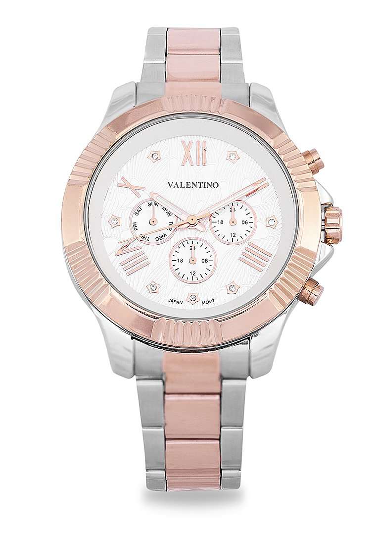 Valentino 20122302-TWO TONE-WHT DL Stainless Steel Watch for Women-Watch Portal Philippines