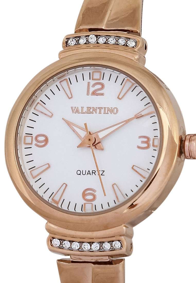 Valentino 20122305-ROSE-WHT DL Rose Gold Stainless Watch for Women-Watch Portal Philippines