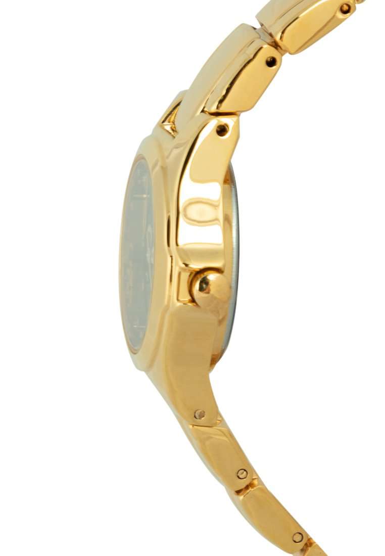 Valentino 20122307-BLACK DIAL Gold Stainless Steel Watch for Women-Watch Portal Philippines