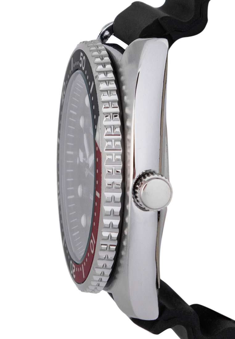 Valentino 20122314-RED BLUE RING-BLK DL Rubber Strap for Men-Watch Portal Philippines