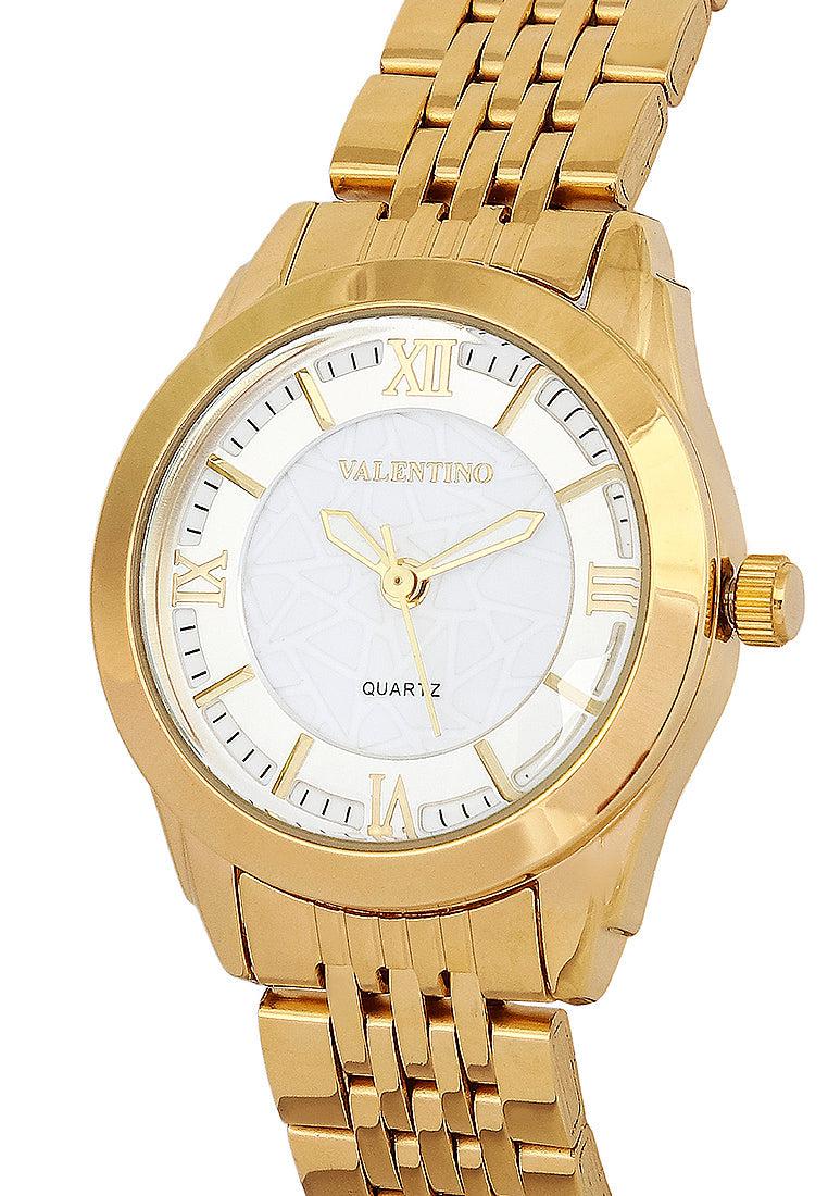 Valentino 20122320-WHT WHT DIAL Gold Watch for Women-Watch Portal Philippines