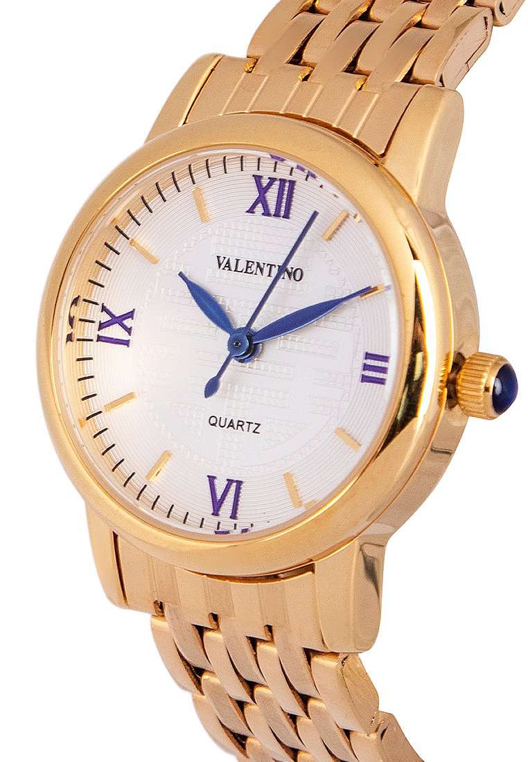 Valentino 20122322-WHITE DIAL Gold Stainless Steel Watch for Women-Watch Portal Philippines
