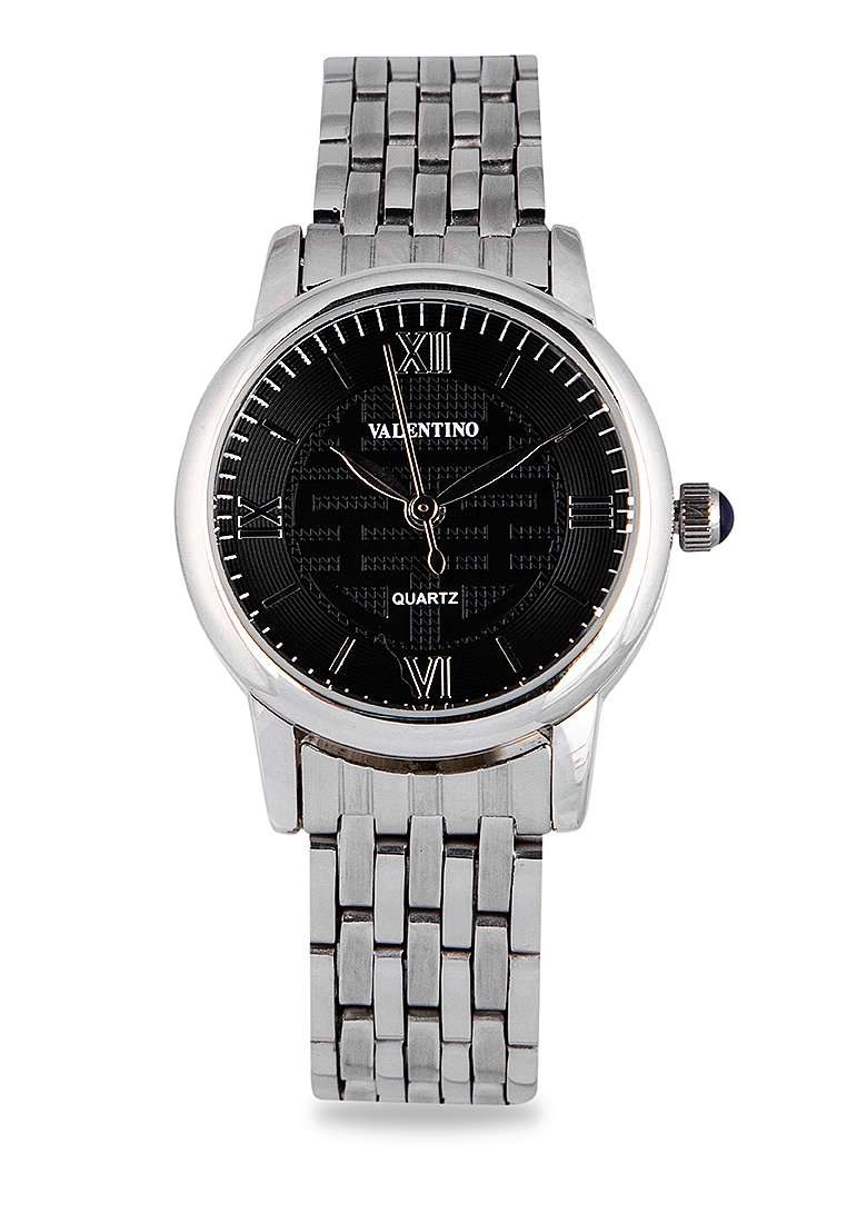 Valentino 20122324-BLACK DIAL Silver Stainless Steel Watch for Women-Watch Portal Philippines