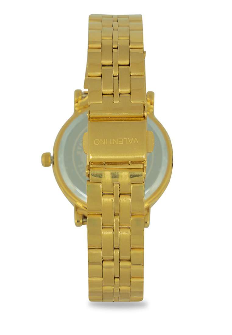 Valentino 20122325-WHITE DIAL Gold Stainless Watch for Women-Watch Portal Philippines