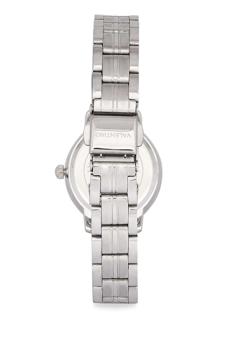 Valentino 20122327-BLACK DIAL Silver Stainless Strap for Women-Watch Portal Philippines