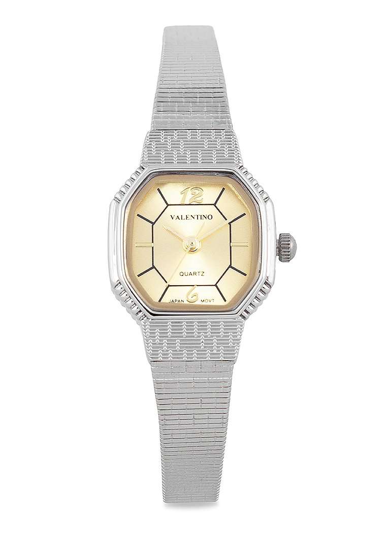 Valentino 20122329-GOLD DIAL Silver Watch for Women-Watch Portal Philippines