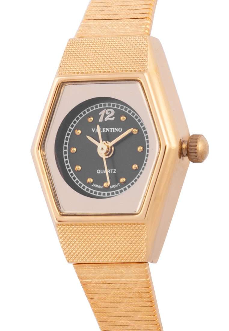 Valentino 20122334-BLACK DIAL Gold Watch for Women-Watch Portal Philippines