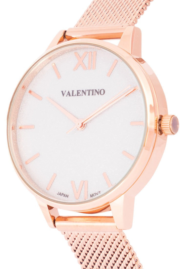 Valentino 20122340-ROSE Stainless Steel Strap Analog Watch for Women-Watch Portal Philippines