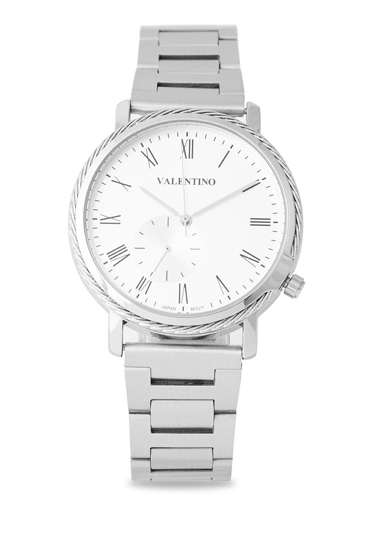 Valentino 20122348-WHITE DIAL Stainless Steel Strap Analog Watch for Women-Watch Portal Philippines