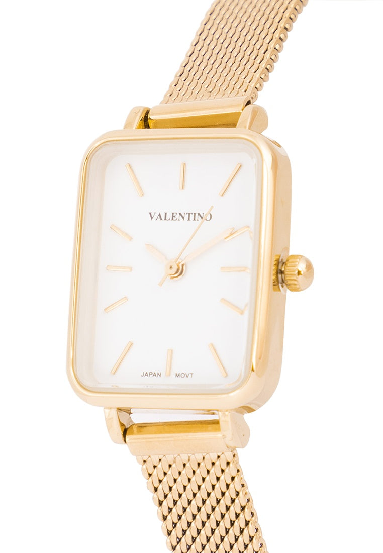 Valentino 20122349-GOLD DIAL Stainless Steel Strap Analog Watch for Women-Watch Portal Philippines