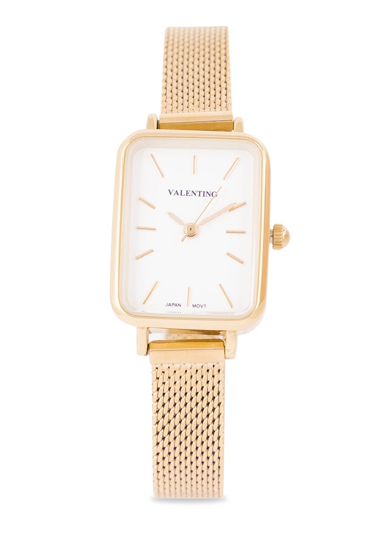 Valentino 20122349-GOLD DIAL Stainless Steel Strap Analog Watch for Women-Watch Portal Philippines