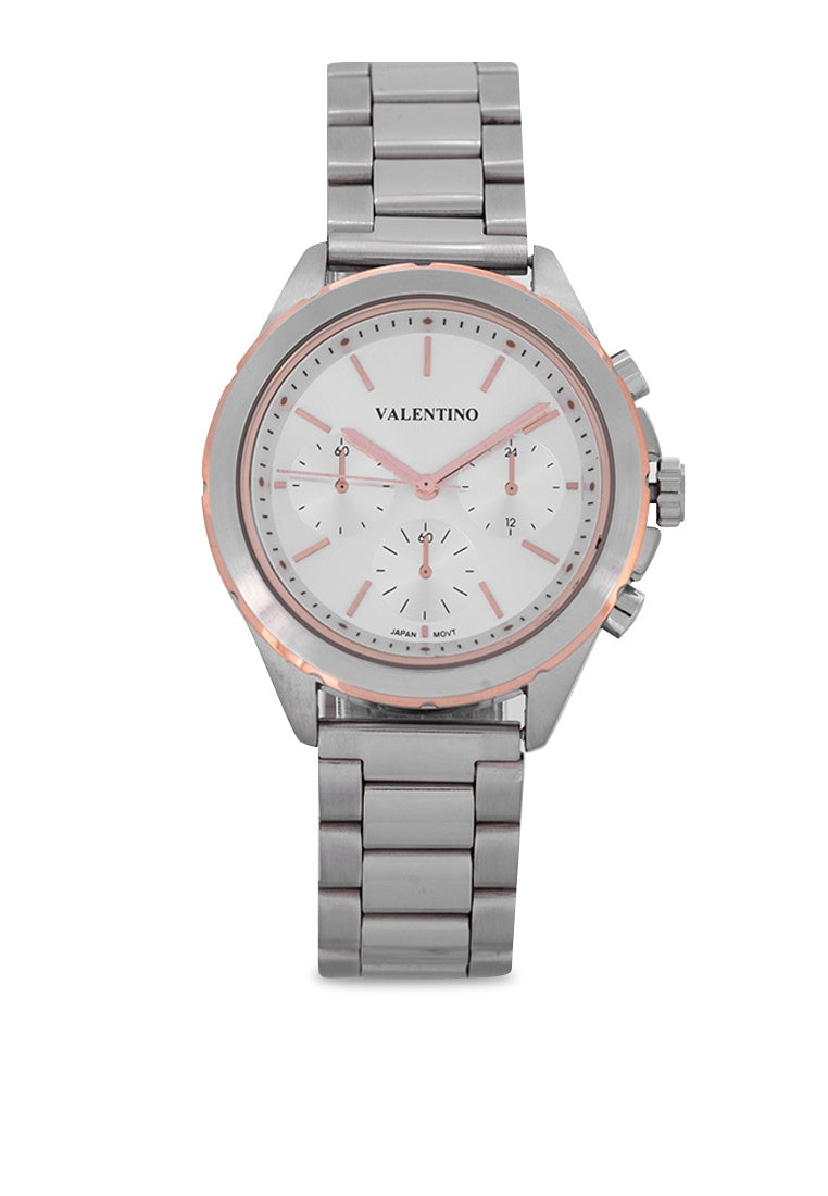 Valentino 20122358-SILVER DIAL Stainless Steel Strap Analog Watch for Women-Watch Portal Philippines