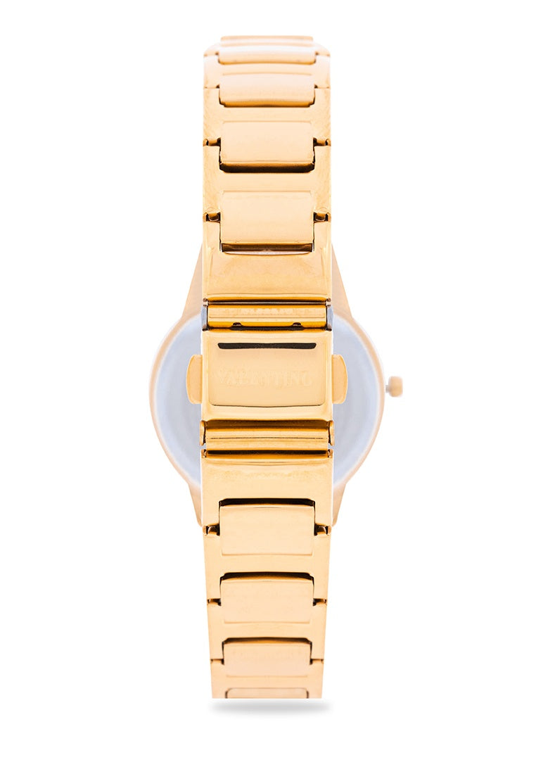 Valentino 20122359-BLACK DIAL Stainless Steel Strap Analog Watch for Women-Watch Portal Philippines