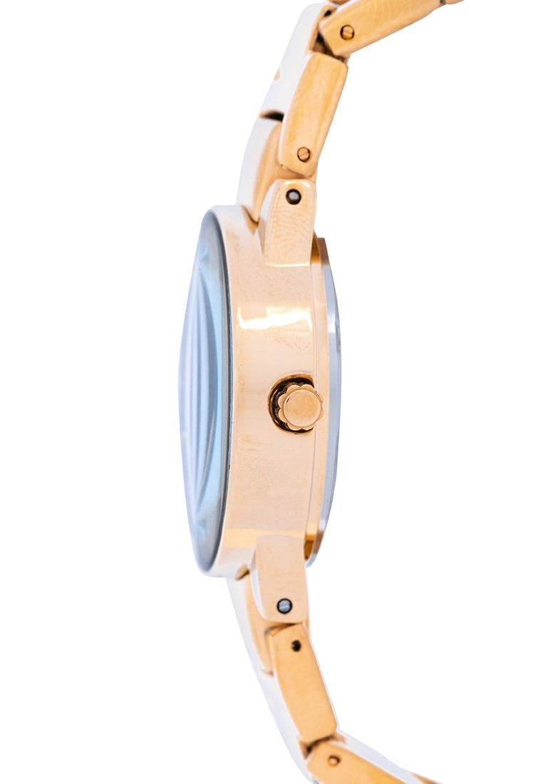 Valentino 20122359-BLACK DIAL Stainless Steel Strap Analog Watch for Women-Watch Portal Philippines