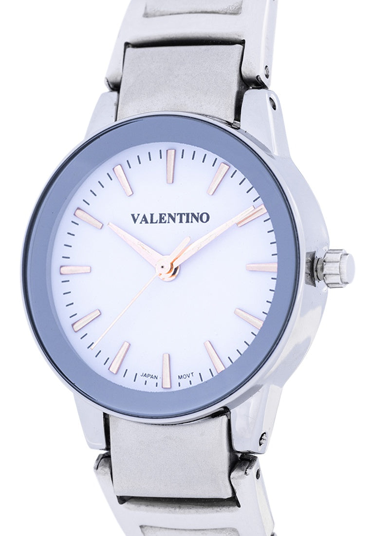 Valentino 20122360-WHITE DIAL Stainless Steel Strap Analog Watch for Women-Watch Portal Philippines