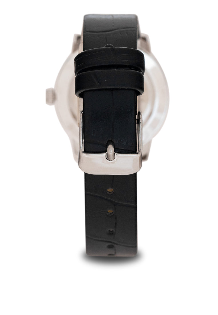 Valentino 20122368-SILVER DIAL Analog Leather Strap Watch for Women-Watch Portal Philippines