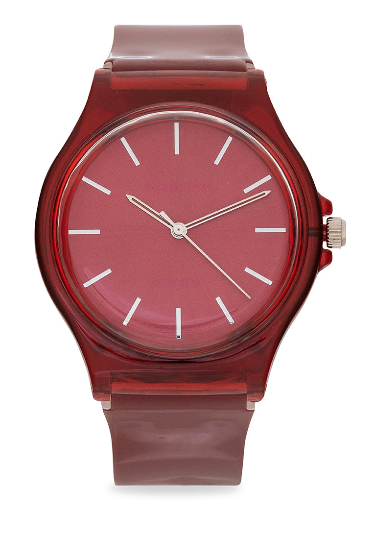 Valentino 20122369-RED Analog Plastic Strap Watch-Watch Portal Philippines