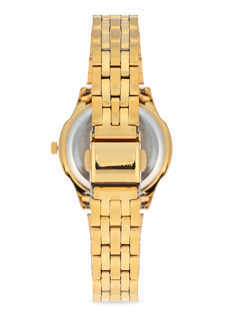 Valentino 20122377-GOLD - WHITE DIAL Stainless Steel Strap Analog Watch for Women-Watch Portal Philippines