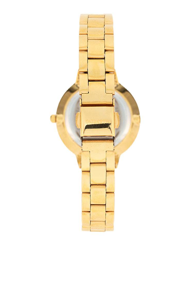 Valentino 20122379-GOLD - GOLD DIAL Stainless Steel Strap Analog Watch for Women-Watch Portal Philippines