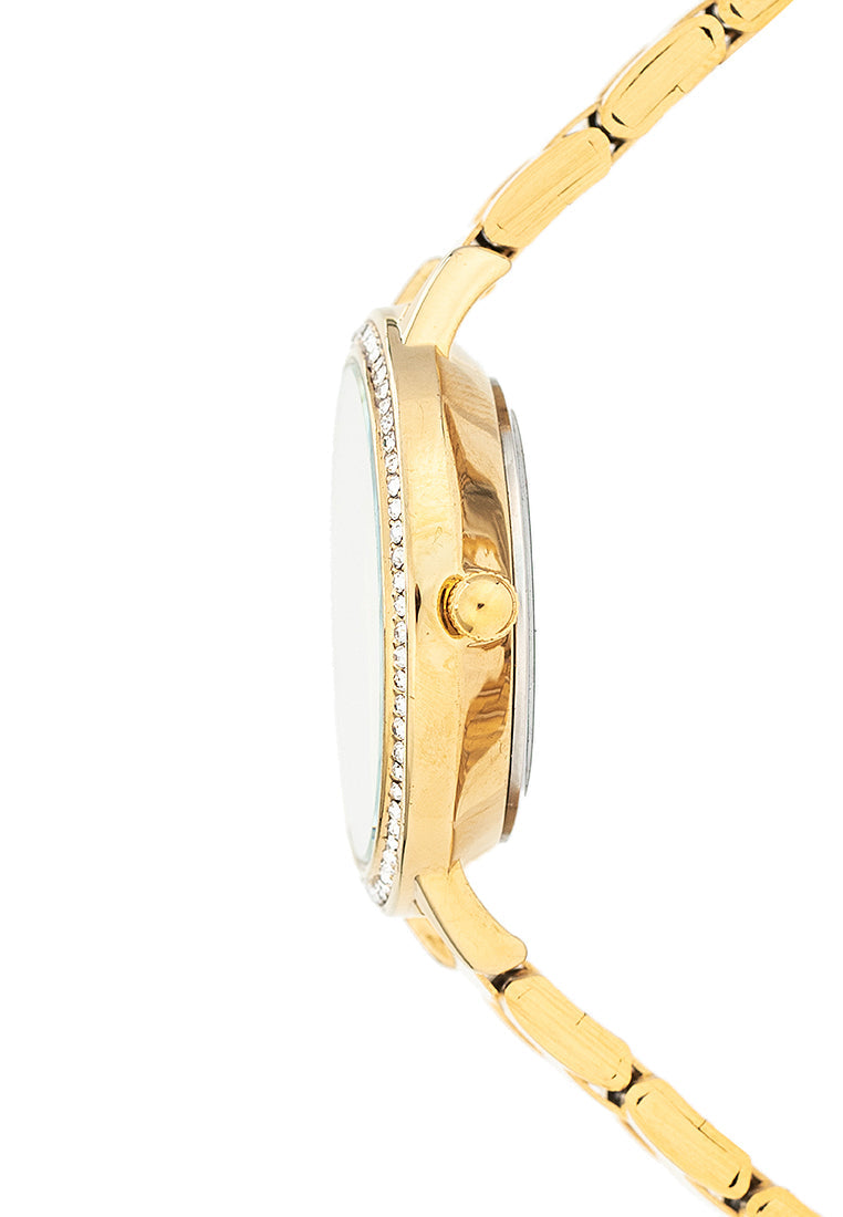 Valentino 20122379-GOLD - MOP DIAL Stainless Steel Strap Analog Watch for Women-Watch Portal Philippines