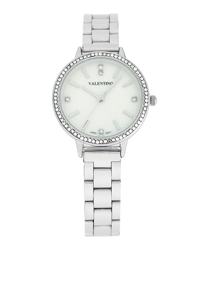 Valentino 20122381-MOP DIAL Stainless Steel Strap Analog Watch for Women-Watch Portal Philippines