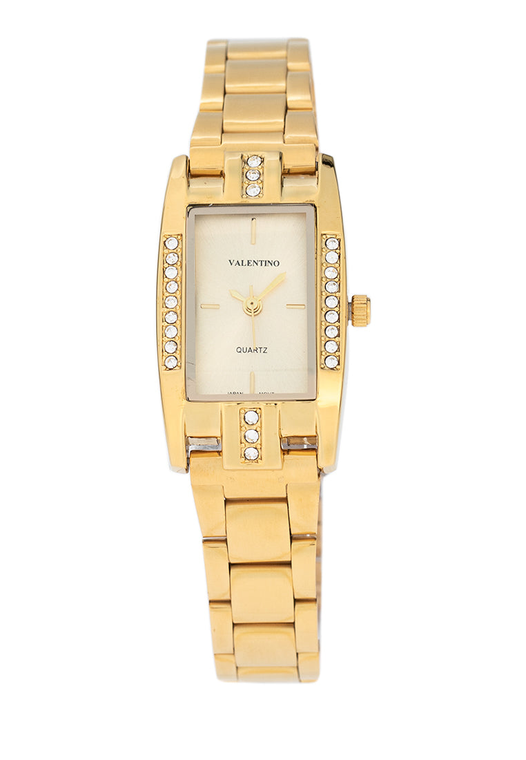 Valentino 20122382-GOLD DIAL Stainless Steel Strap Analog Watch for Women-Watch Portal Philippines