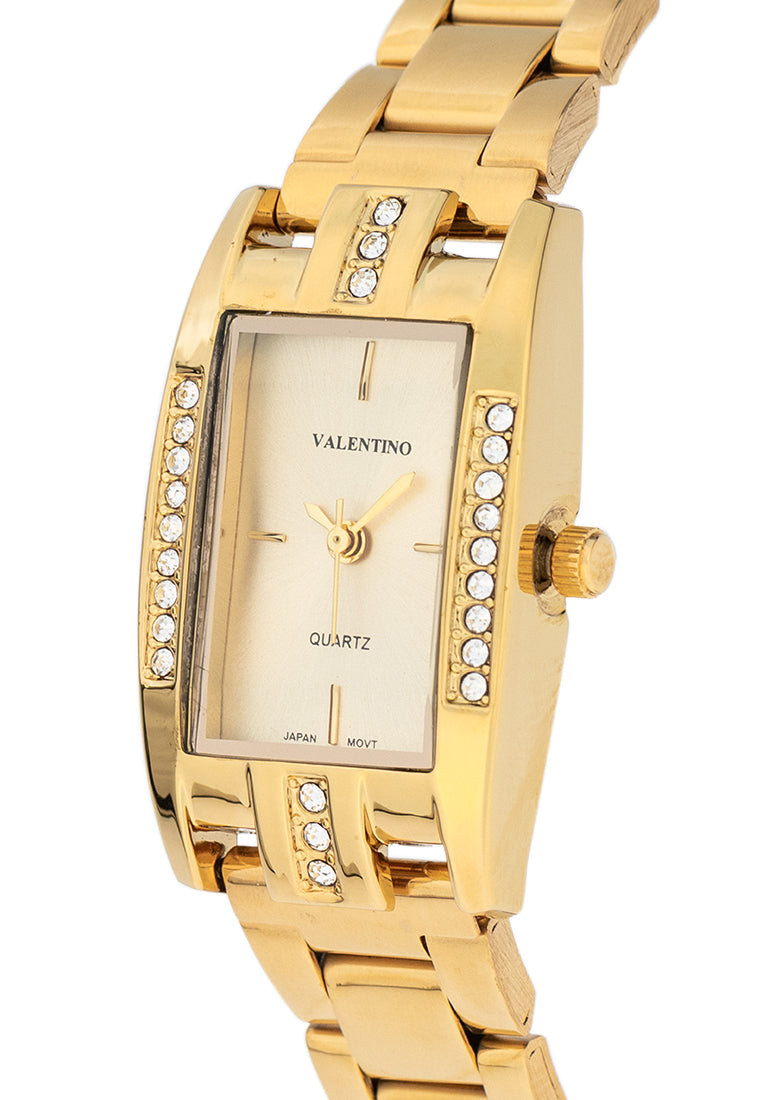 Valentino 20122382-GOLD DIAL Stainless Steel Strap Analog Watch for Women-Watch Portal Philippines