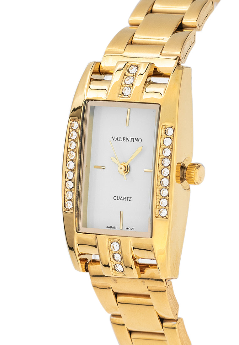Valentino 20122382-WHITE DIAL Stainless Steel Strap Analog Watch for Women-Watch Portal Philippines