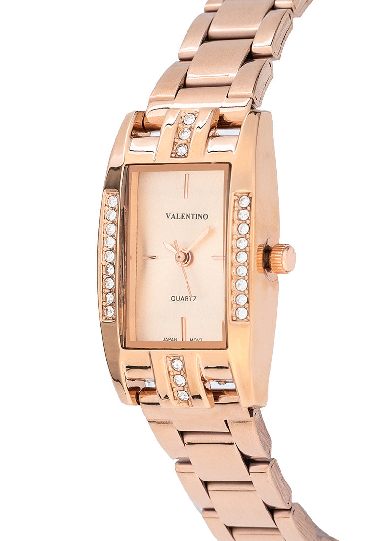 Valentino 20122383-ROSE DIAL Stainless Steel Strap Analog Watch for Women-Watch Portal Philippines