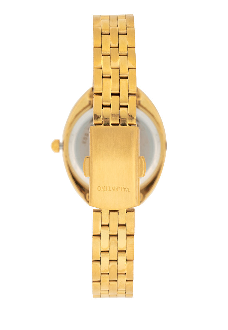 Valentino 20122385-GOLD DIAL Stainless Steel Strap Analog Watch for Women-Watch Portal Philippines