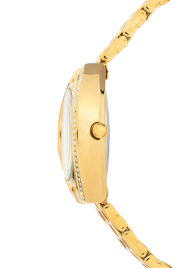 Valentino 20122385-GOLD DIAL Stainless Steel Strap Analog Watch for Women-Watch Portal Philippines