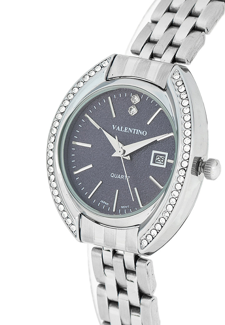 Valentino 20122386-BLUE DIAL Stainless Steel Strap Analog Watch for Women-Watch Portal Philippines