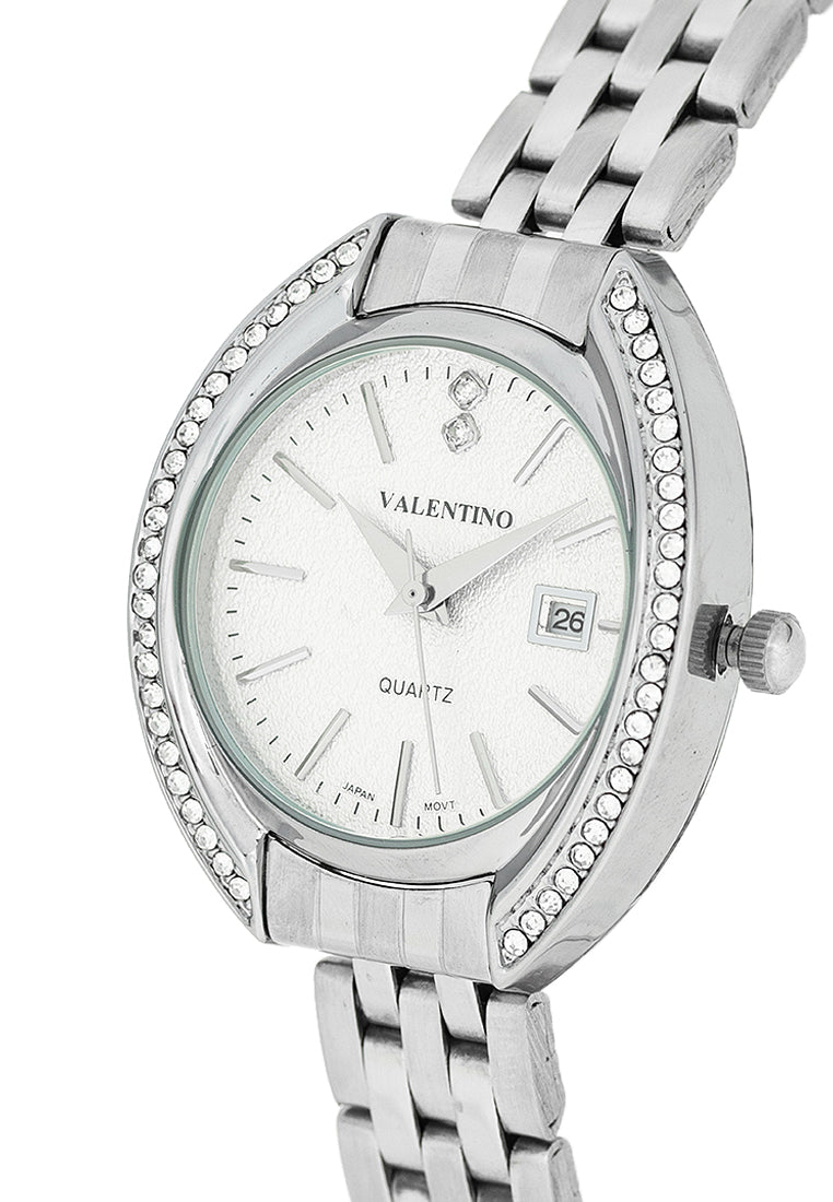 Valentino 20122386-SILVER DIAL Stainless Steel Strap Analog Watch for Women-Watch Portal Philippines