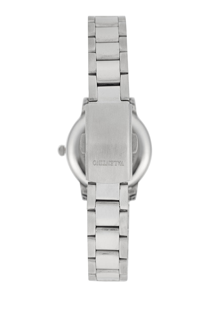 Valentino 20122388-BLACK DIAL Stainless Steel Strap Analog Watch for Women-Watch Portal Philippines