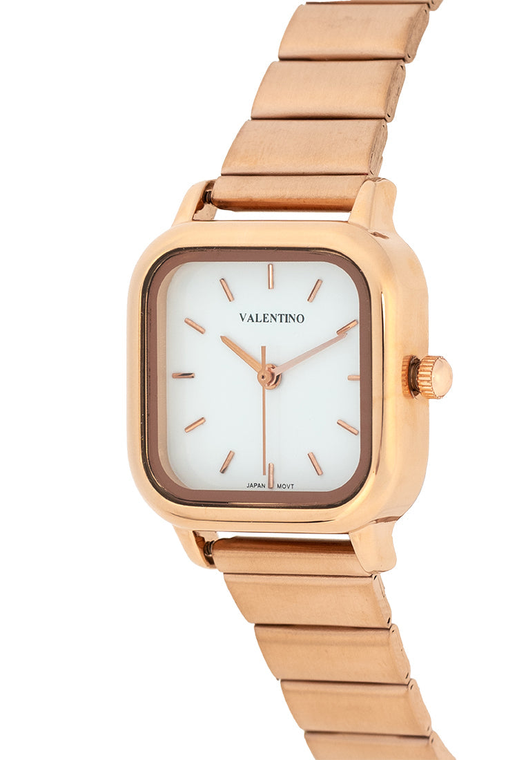 Valentino 20122390-WHITE DIAL Stainless Steel Strap Analog Watch for Women-Watch Portal Philippines