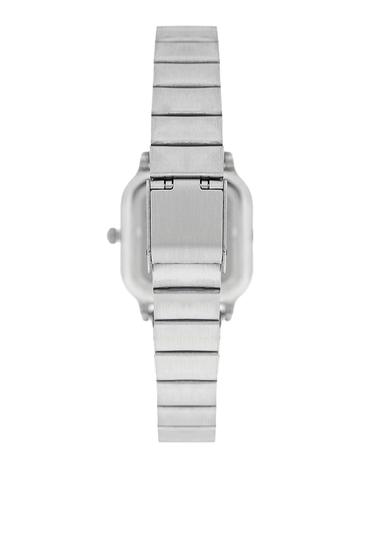 Valentino 20122391-BLACK DIAL Stainless Steel Strap Analog Watch for Women-Watch Portal Philippines