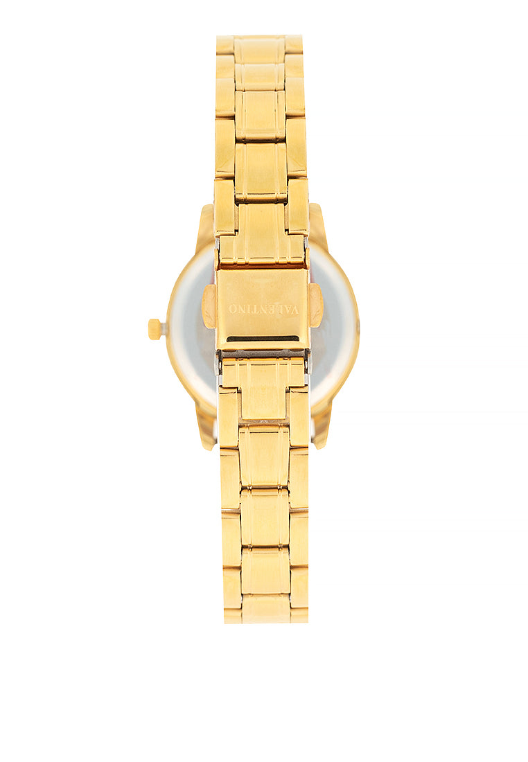 Valentino 20122394-GOLD DIAL Stainless Steel Strap Analog Watch for Women-Watch Portal Philippines