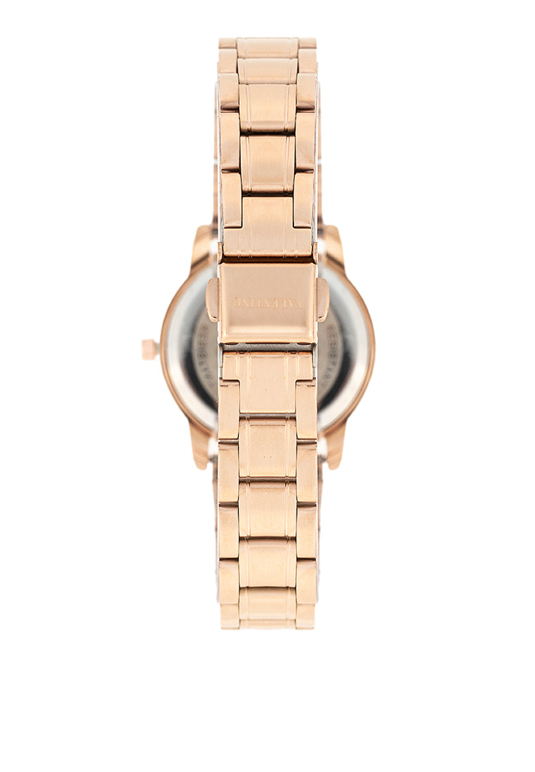 Valentino 20122395-ROSE DIAL Stainless Steel Strap Analog Watch for Women-Watch Portal Philippines