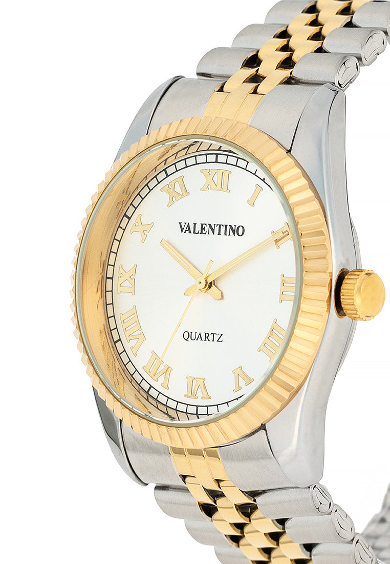 Valentino 20122402-TWO TONE - SILVER DIAL Stainless Steel Strap Analog Watch for Men-Watch Portal Philippines
