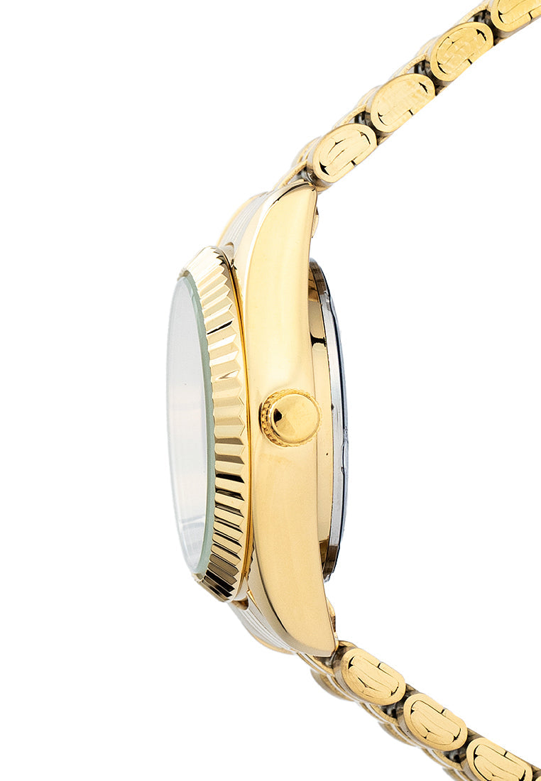 Valentino 20122403-GOLD - SILVER DIAL Stainless Steel Strap Analog Watch for Women-Watch Portal Philippines