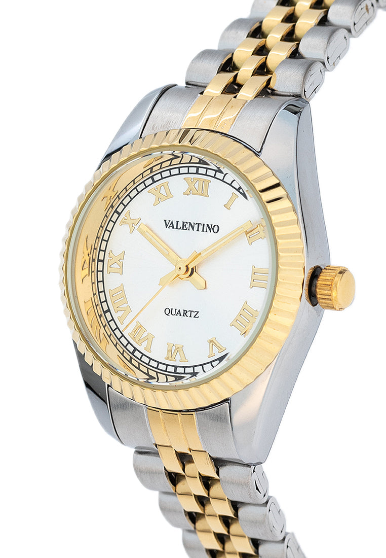Valentino 20122403-TWO TONE - SILVER DIAL Stainless Steel Strap Analog Watch for Women-Watch Portal Philippines
