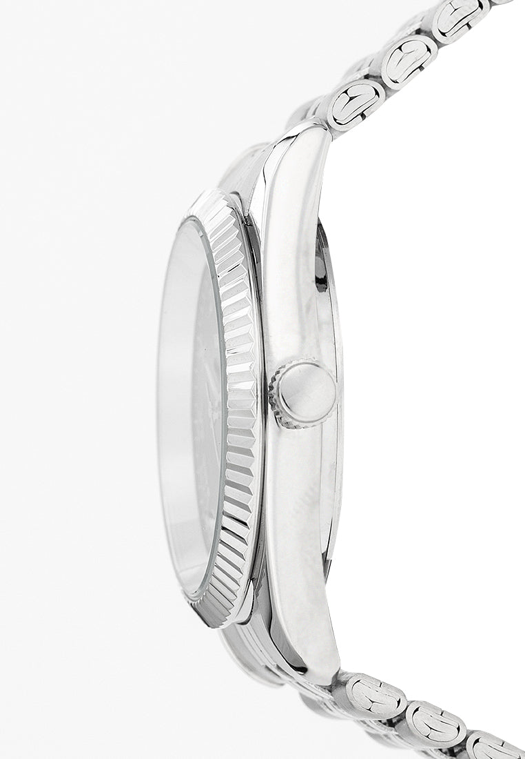 Valentino 20122404-BLACK DIAL Stainless Steel Strap Analog Watch for Men-Watch Portal Philippines