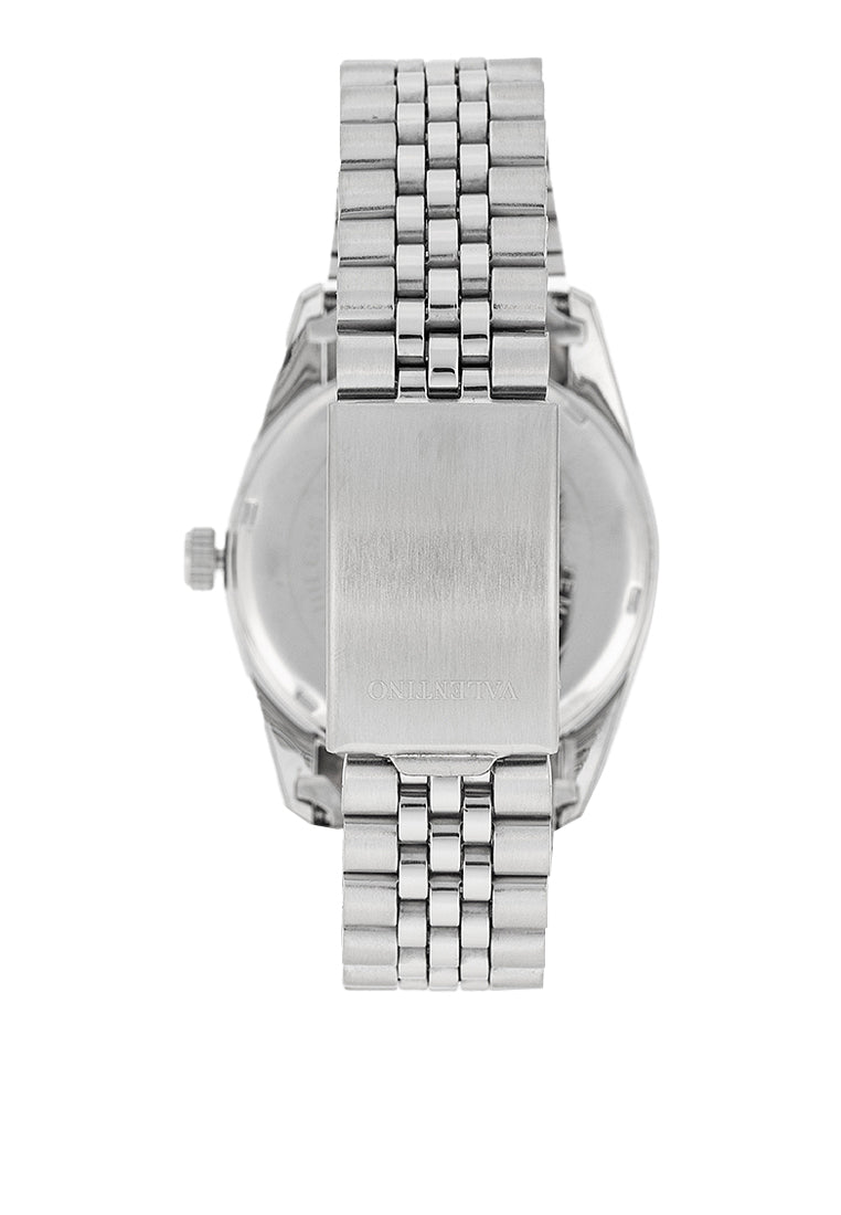 Valentino 20122404-BLACK DIAL Stainless Steel Strap Analog Watch for Men-Watch Portal Philippines