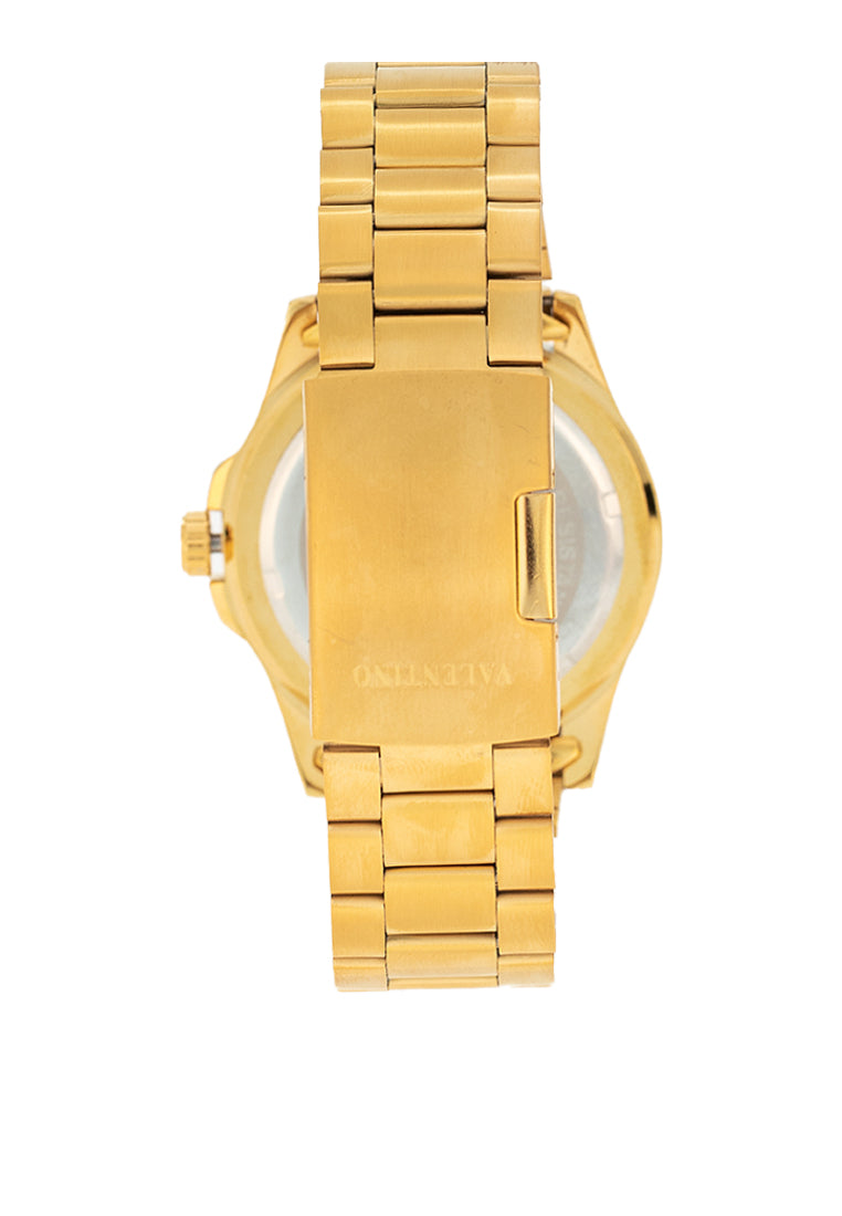Valentino 20122409-GOLD - GREEN DIAL Stainless Steel Strap Analog Watch for Men-Watch Portal Philippines