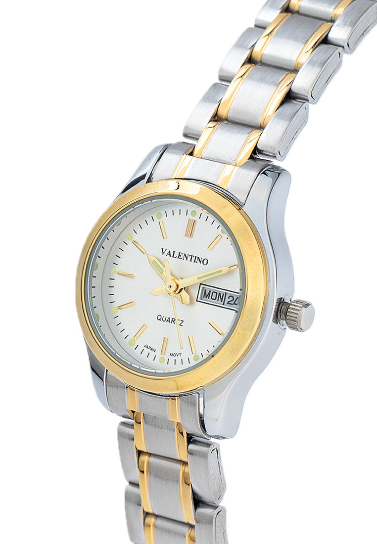Valentino 20122423-TWO TONE - SILVER DIAL Stainless Steel Strap Analog Watch for Women-Watch Portal Philippines