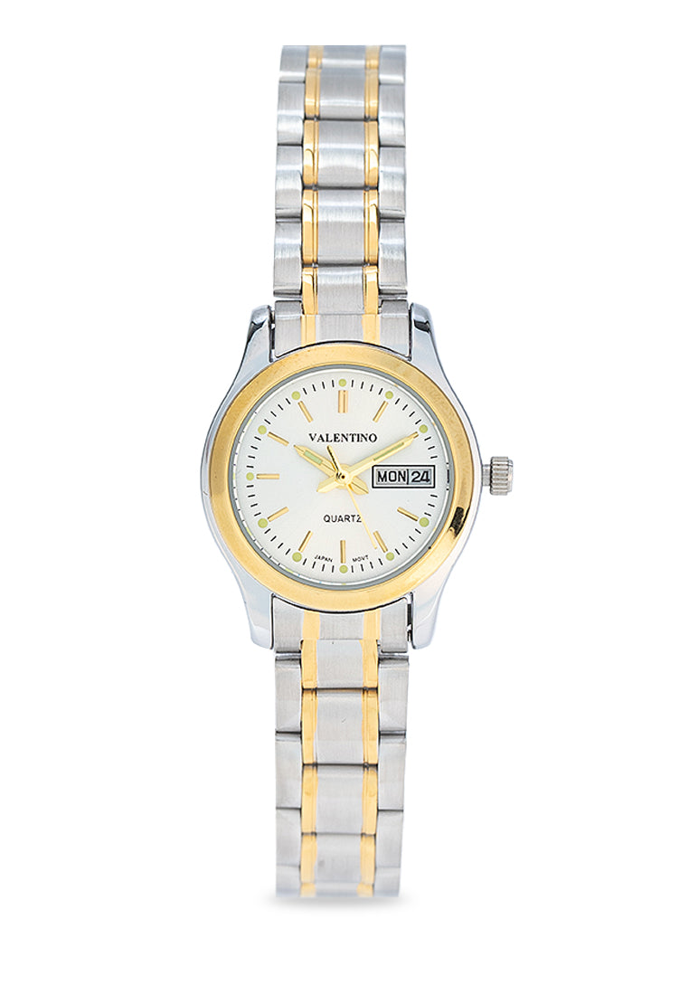 Valentino 20122423-TWO TONE - SILVER DIAL Stainless Steel Strap Analog Watch for Women-Watch Portal Philippines