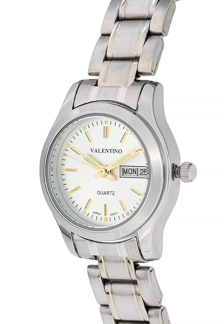 Valentino 20122424-SILVER DIAL Stainless Steel Strap Analog Watch for Women-Watch Portal Philippines