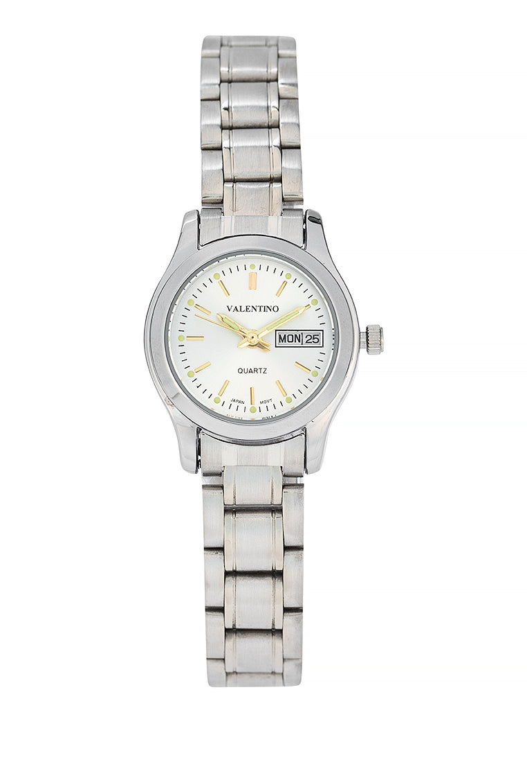 Valentino 20122424-SILVER DIAL Stainless Steel Strap Analog Watch for Women-Watch Portal Philippines