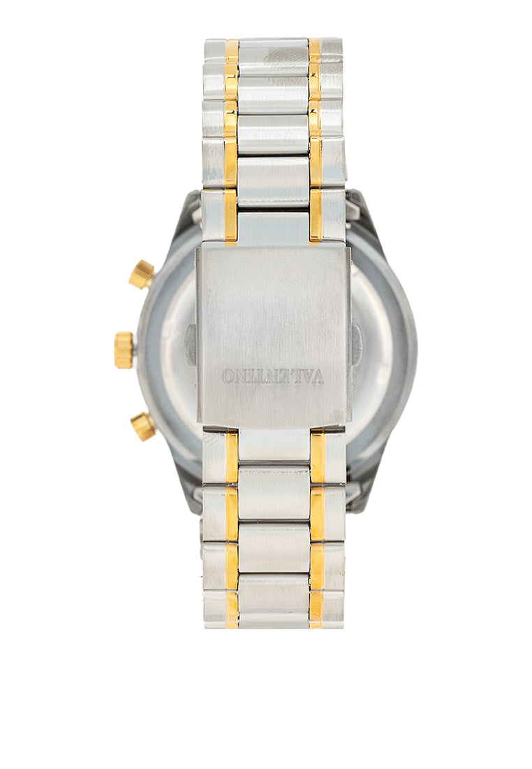 Valentino 20122426-TWO TONE - BLUE DIAL Stainless Steel Strap Analog Watch for Men-Watch Portal Philippines