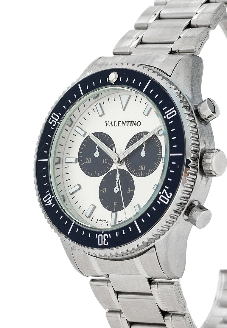 Valentino 20122427-SILVER DIAL Stainless Steel Strap Analog Watch for Men-Watch Portal Philippines